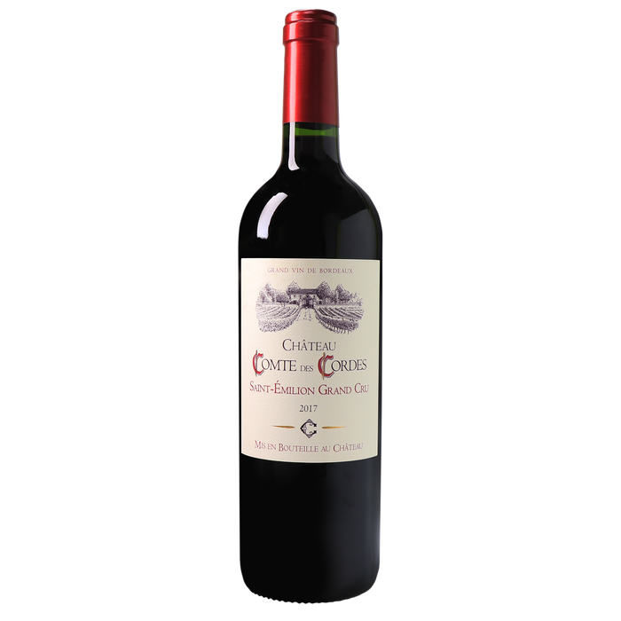 Château Comte des Cordes 2017 Saint-Emilion Grand Cru - Vin rouge de Bordeaux - K-Smart