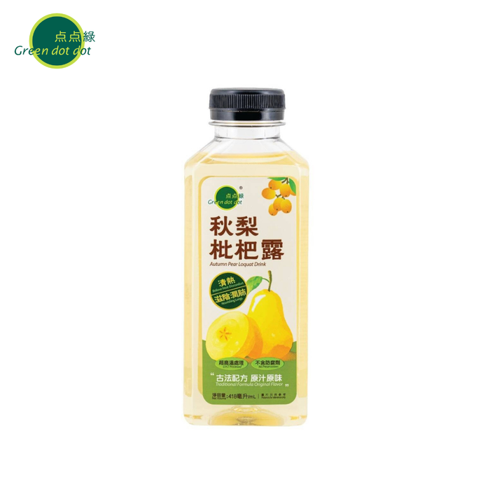 點點綠 - 秋梨枇杷露 (418毫升) Green Dot Dot - Autumn Pear Loquat Drink (418ml) - K-Smart