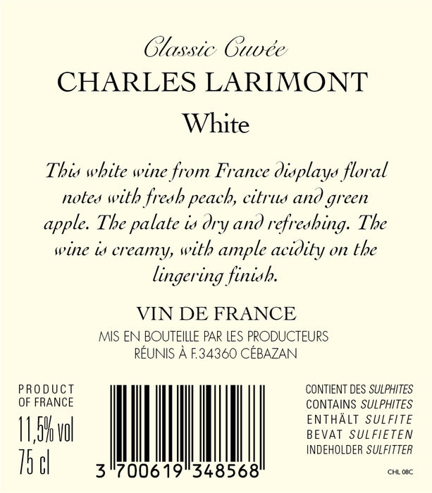 Charles Larimont VDP White Wine, France 法國金多寶白酒 - K-Smart