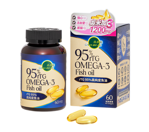 點點綠 rTG 95%高純度魚油 (60粒) - K-Smart